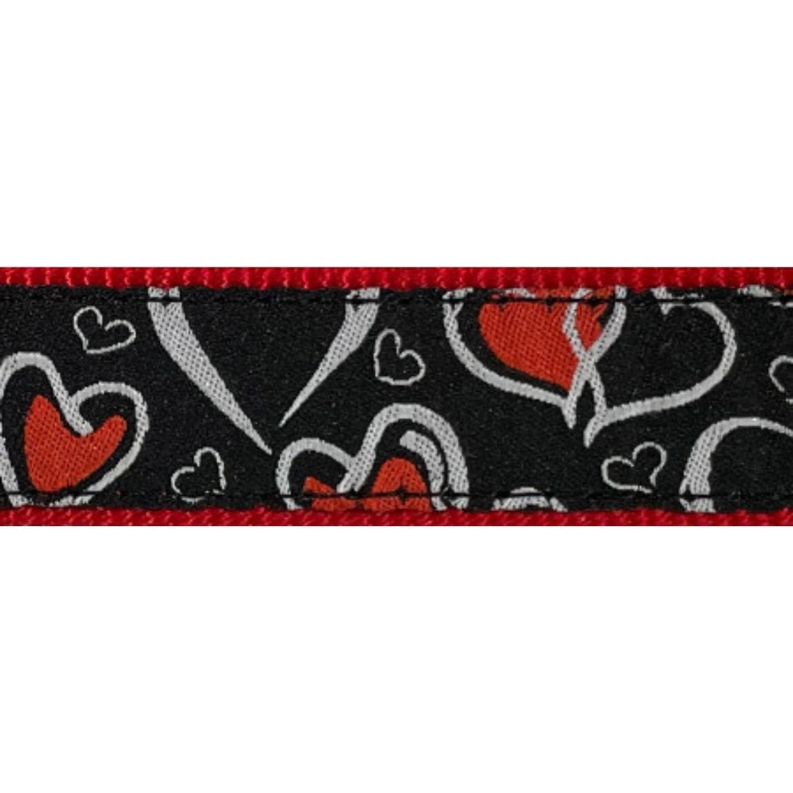 Collier de Nylon Ajustable à Clip pour Chiens, Motif Coeurs Rouge – Hunter – Image 3