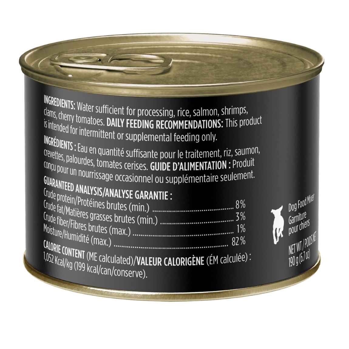 Conserve pour Chiens, Risotto au Saumon, Fruits de Mer et Tomates Cerises, 190g – Nutrience Trattoria – Image 3